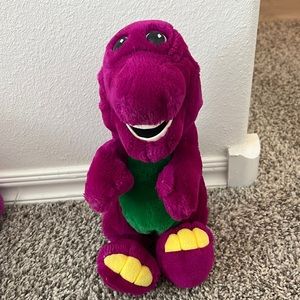 Vintage 1992 Plush Barney the Purple Dinosaur by the Lyon's Group